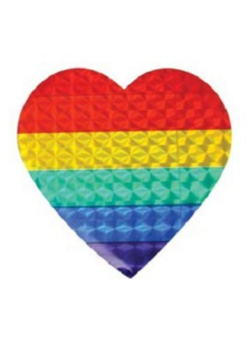 Rainbow Heart Sticker (reflective)