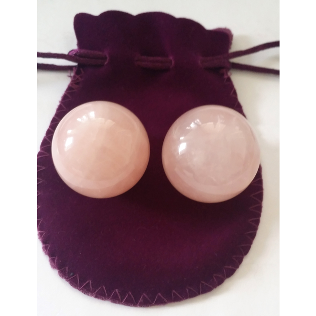 Polar Jade Rose Quartz Ben Wa Balls