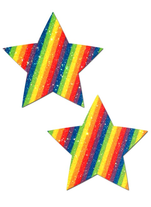 Pastease Glitter Rainbow Star Pasties