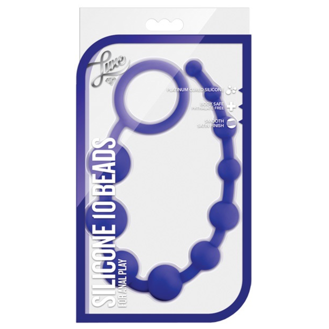 Blush Novelties Luxe Silicone 10 Anal Beads