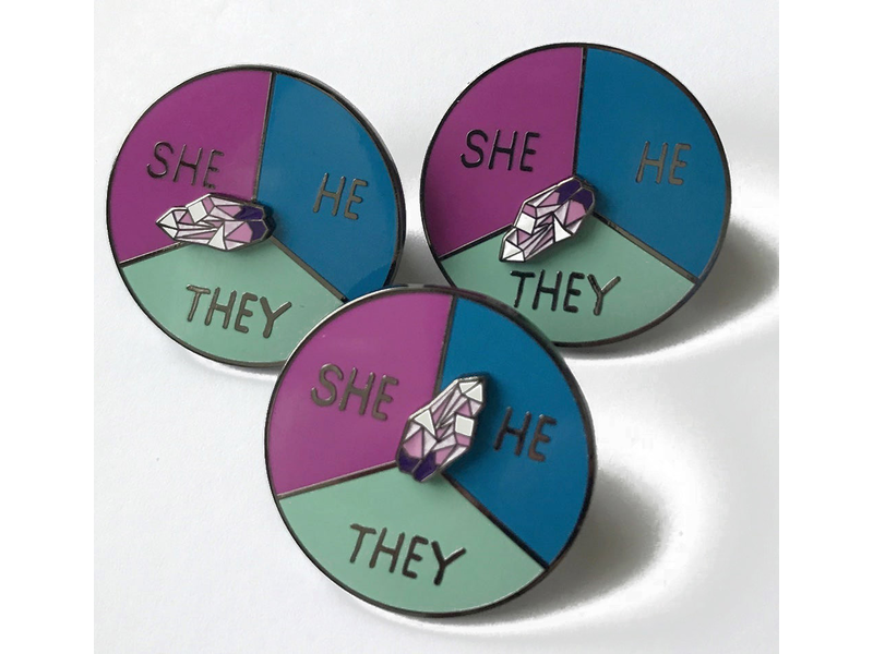 NY Toy Collective NY Toy Collective Spinner Pronoun Pin