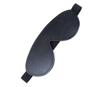 Fleece-Lined Leather Blindfold
