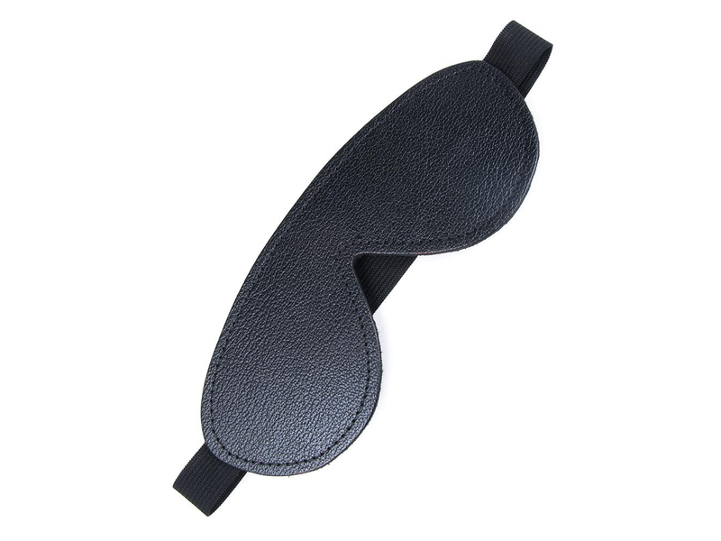 Genuine Leather Fleece-lined Fully Adjustable Blindfold / Eye 