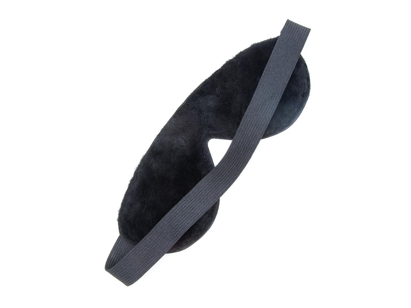 Stockroom Fleece-Lined Leather Blindfold - She Bop