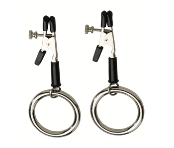 Spartacus Alligator Tip Nipple Clamps with Bully Rings