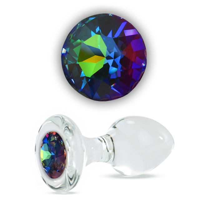 Crystal Delights Short Stem Medium Clear Plug