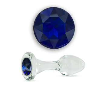 Crystal Delights Long Stem Small Clear Plug (Blue)