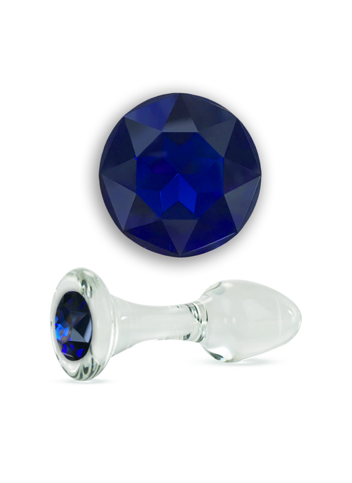 Crystal Delights Long Stem Small Clear Plug (Blue)