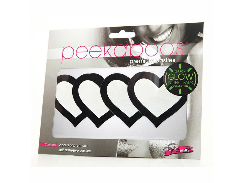 Glow-in-the-Dark Hearts Pasties