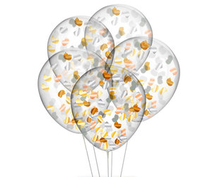 Ballon transparent confettis - HOPTOYS