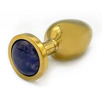 Secret Handshake Company Secret Handshake Plug (Gold) Amethyst Medium