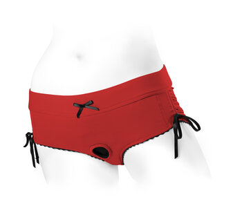 SpareParts Tomboii Nylon Boxer Briefs Harness Black/Red Size 3XL – The Haus  of Shag