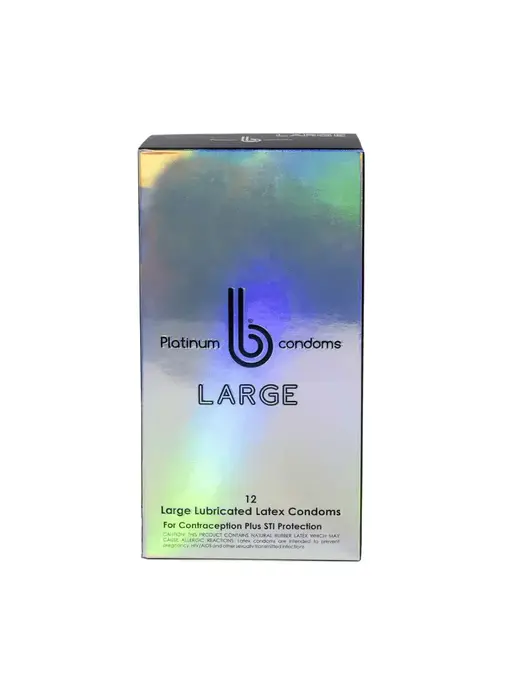 b condoms Platinum L (12 pack)