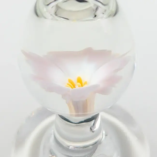 Crystal Delights Pink Heart Flower Plug