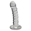 Spartacus Blown Basic Curve Spiral Glass Dildo