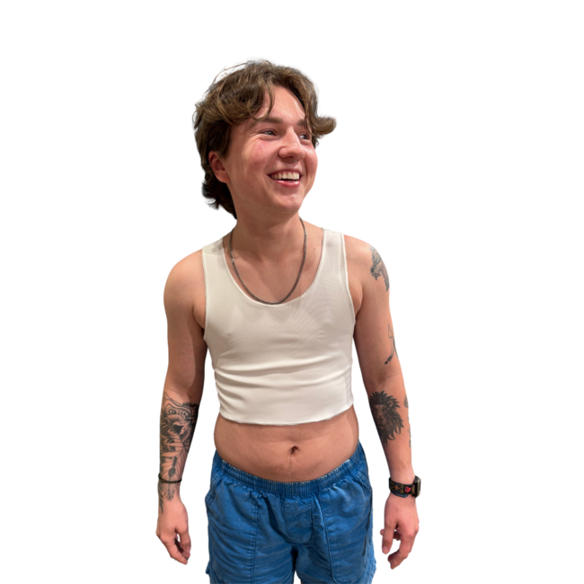 Underworks Cotton-Lined Tri-Top Chest Binder