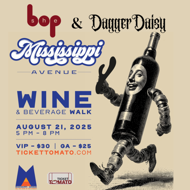 Mississippi Avenue Wine & Beverage Walk (8/21/25) 5-8 pm