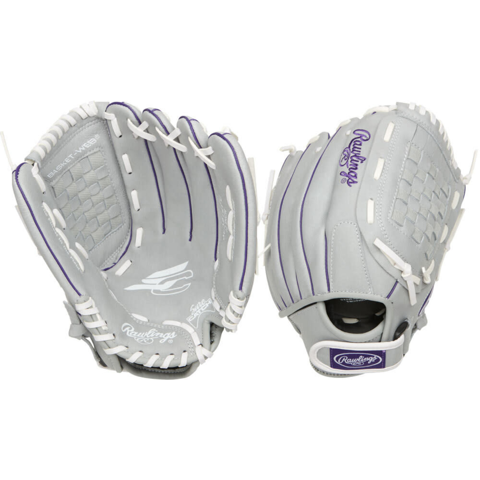 Rawlings Rawlings Fastpitch Glove, Sure Catch Softball, SCSB125PU, 12.5”, Reg, Youth