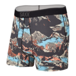 Saxx Saxx Underwear, Quest Boxer Brief Fly, Mens, MOB-Blk Mountainscape