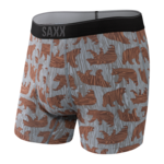 Saxx Saxx Underwear, Quest Boxer Brief Fly, Mens, GGG-Gry Grizzly Grain
