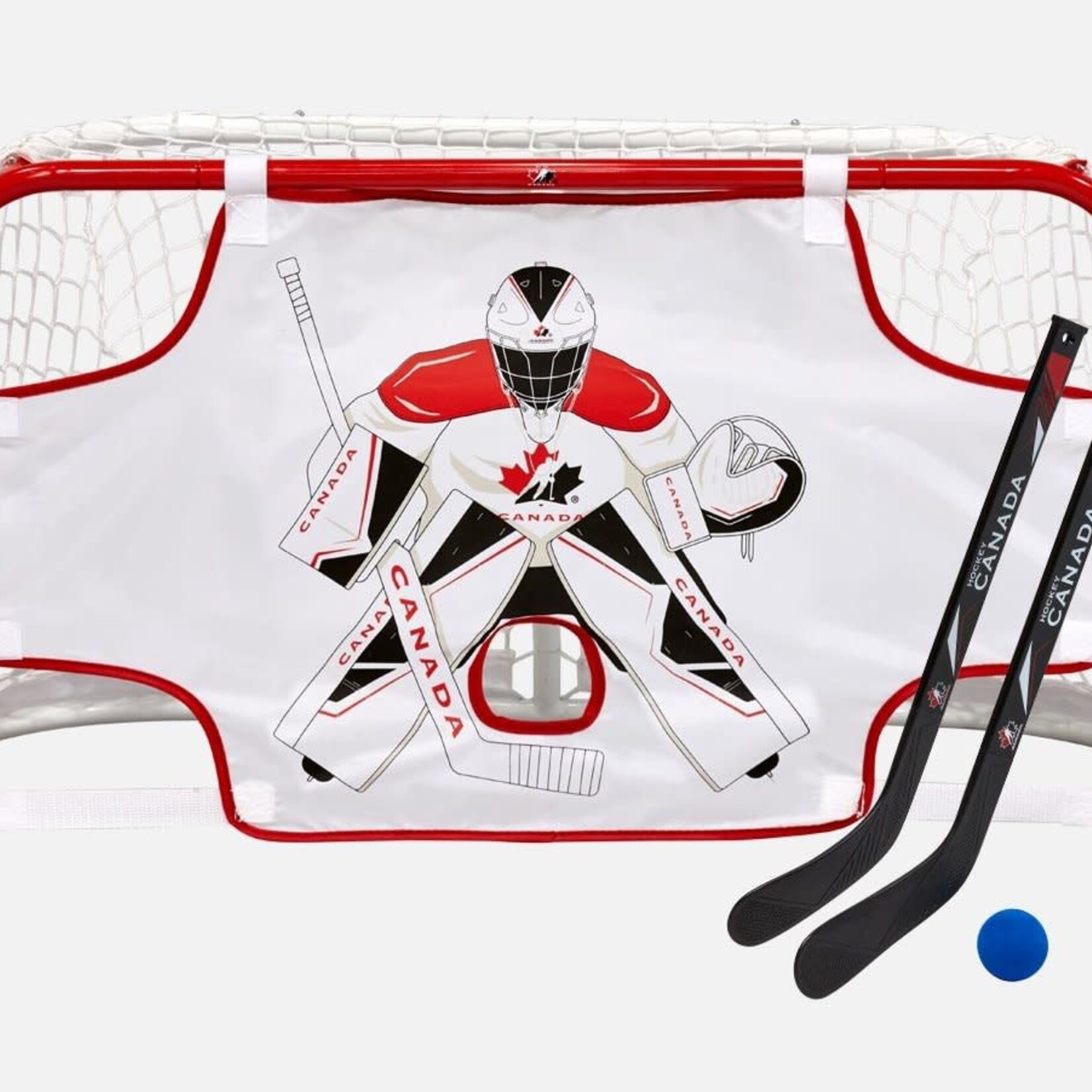 Hockey Canada Hockey Canada Hockey Mini Net, Pro Form, w/ 2 Sticks, Ball, & Target
