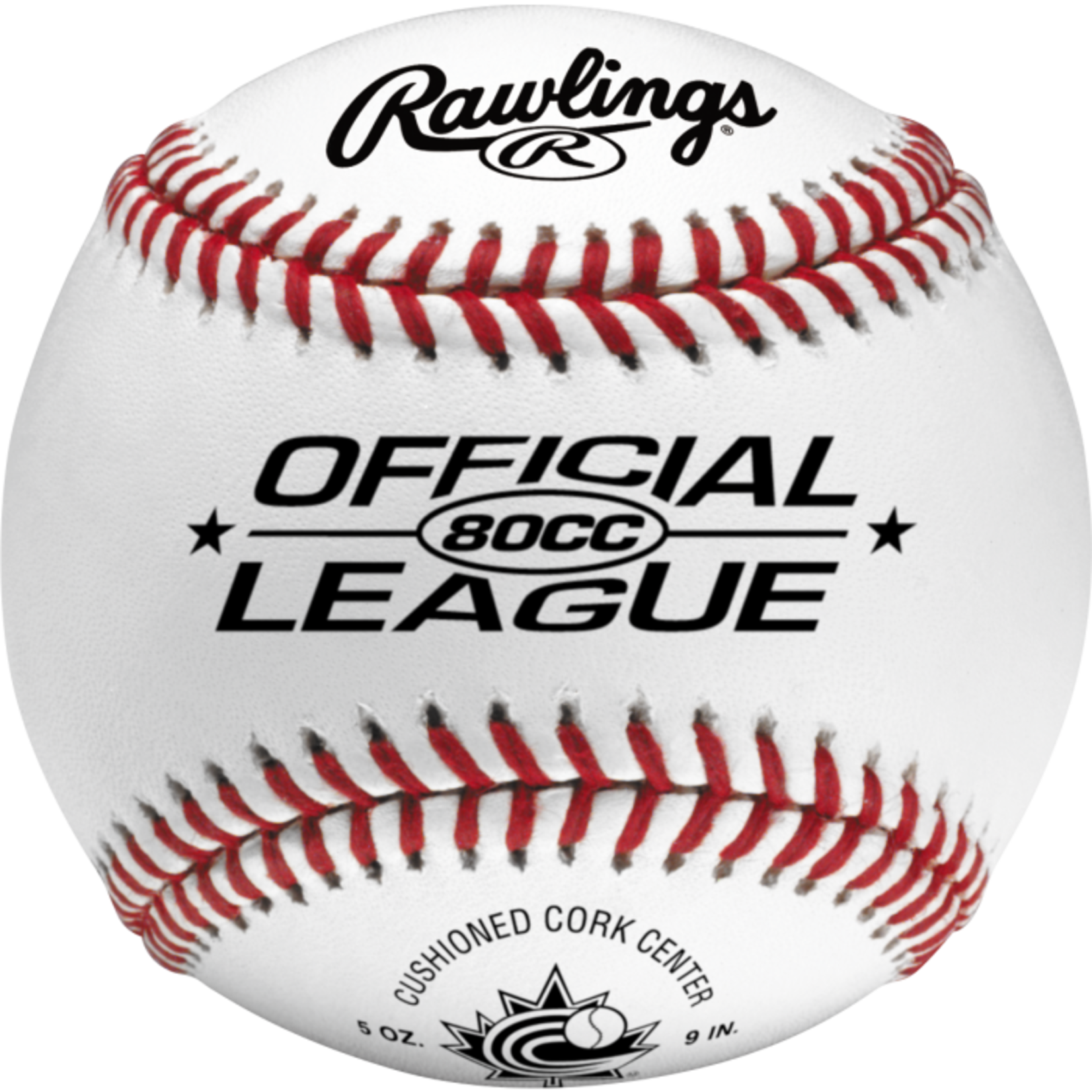 Rawlings Rawlings Baseball, 80CC, 9", Wht, 12-Pack