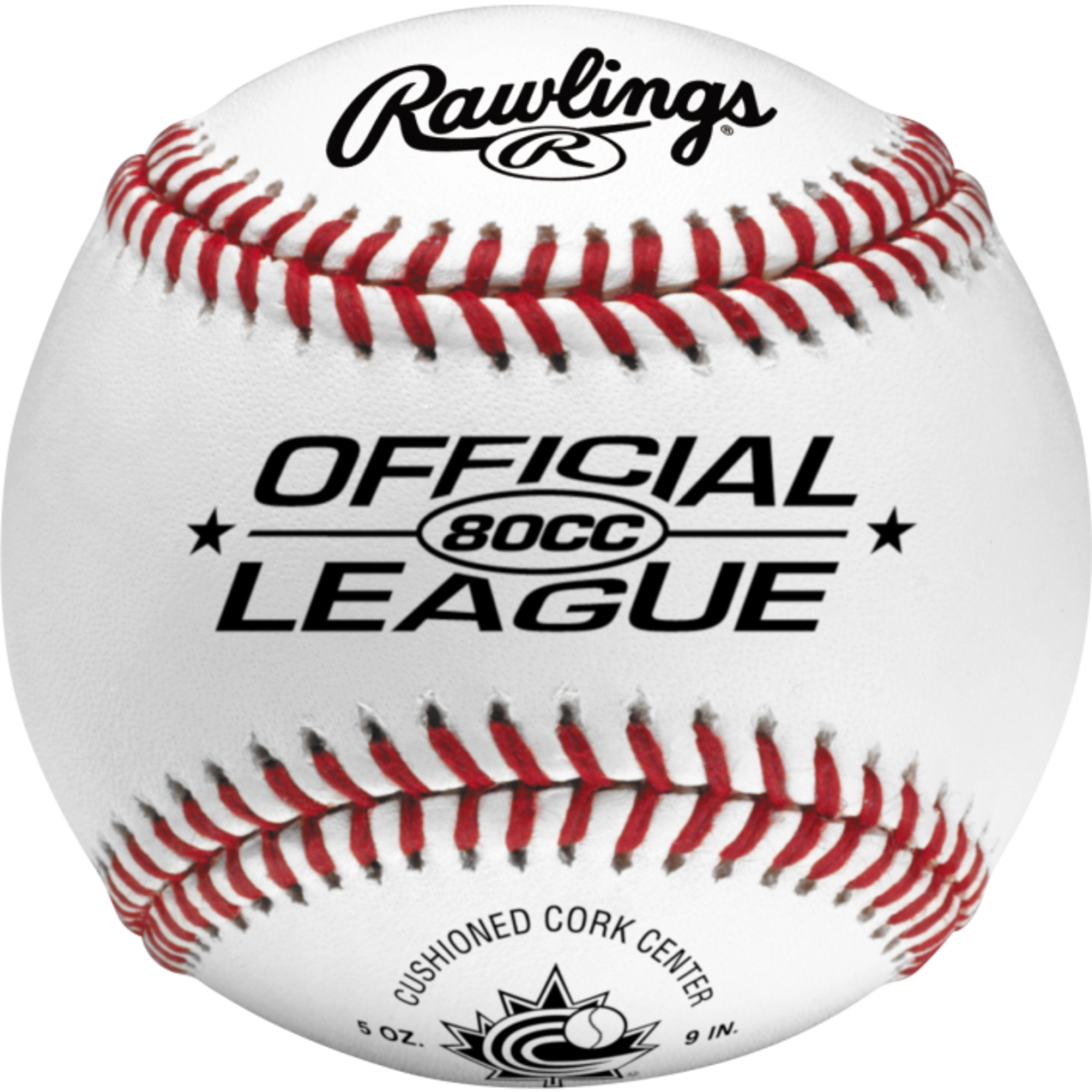 Rawlings Rawlings Baseball, 80CC, 9", Wht, 12-Pack