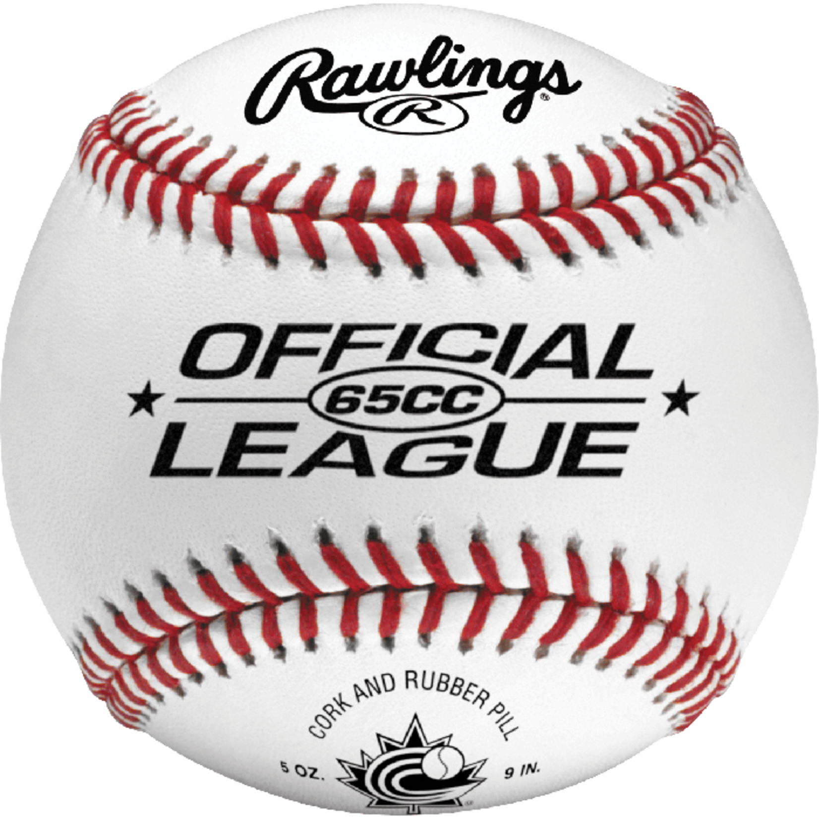 Rawlings Rawlings Baseball, 65CC, 9", Wht, 12-Pack