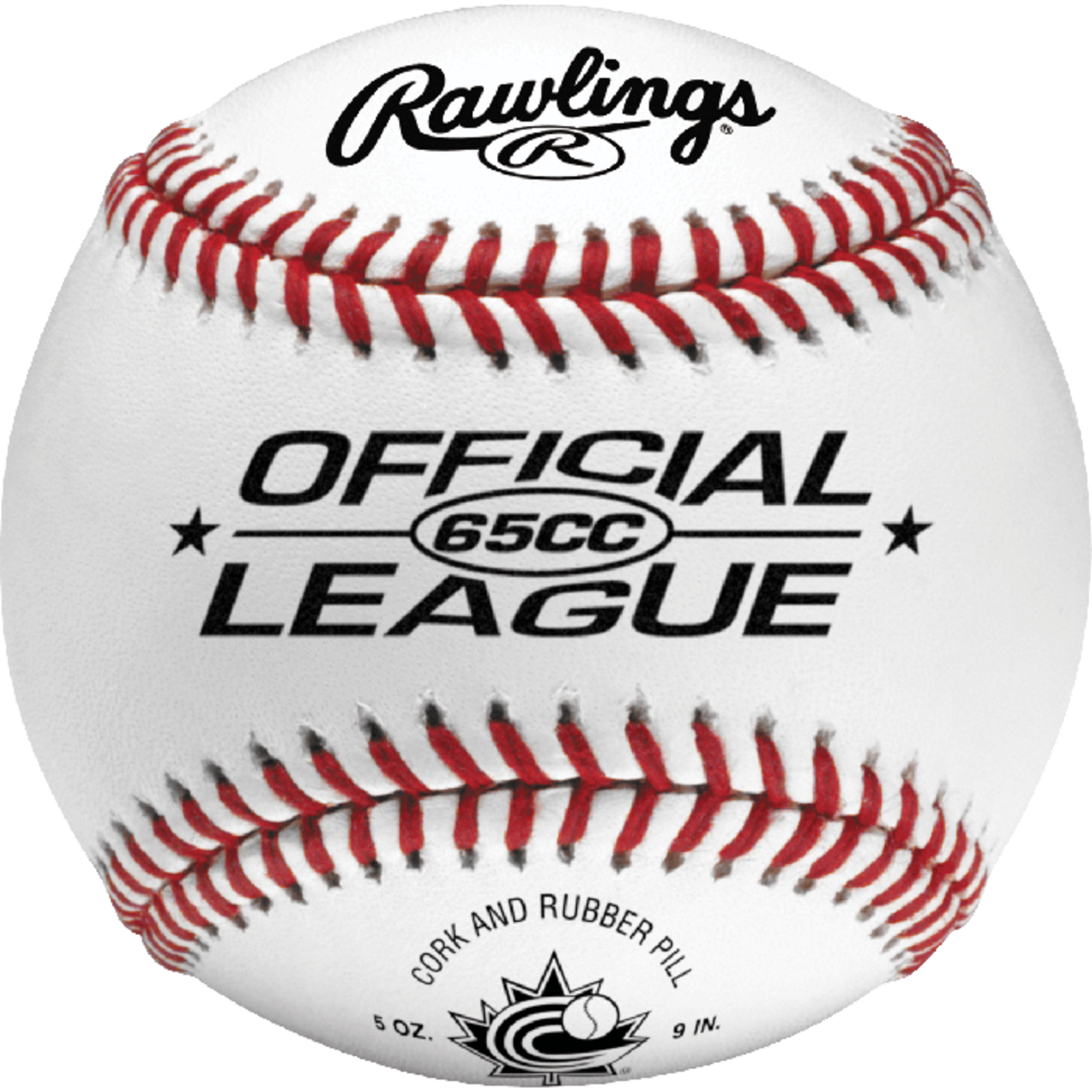 Rawlings Rawlings Baseball, 65CC, 9", Wht, 12-Pack