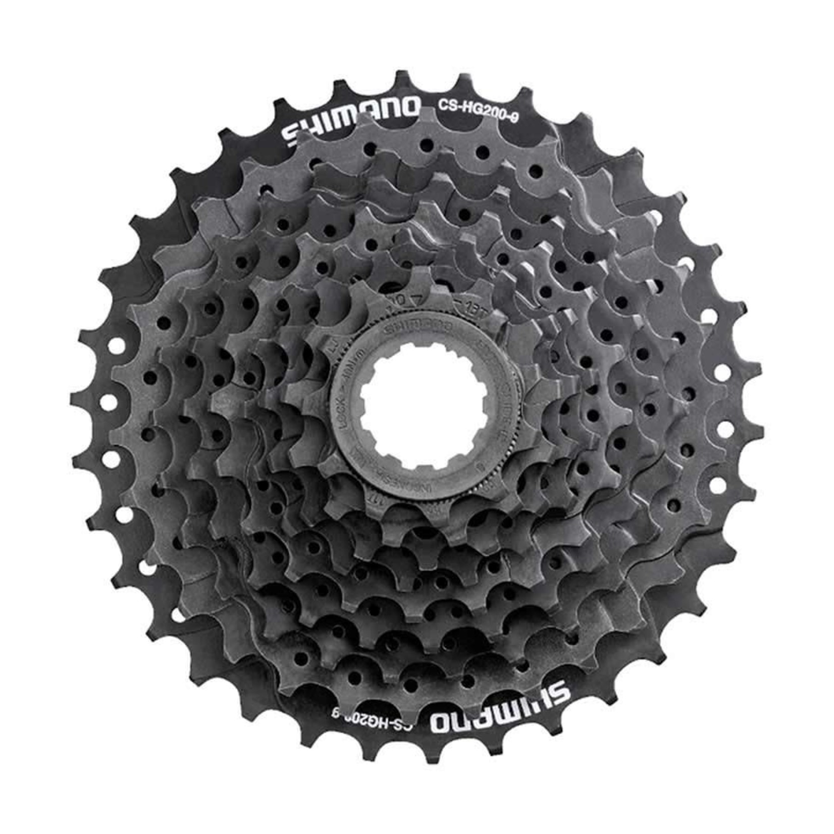 Shimano Shimano Freewheel, CS-HG200-9, 9 Speed Cassette, 11-13-15-17-20-23-26-30-34T