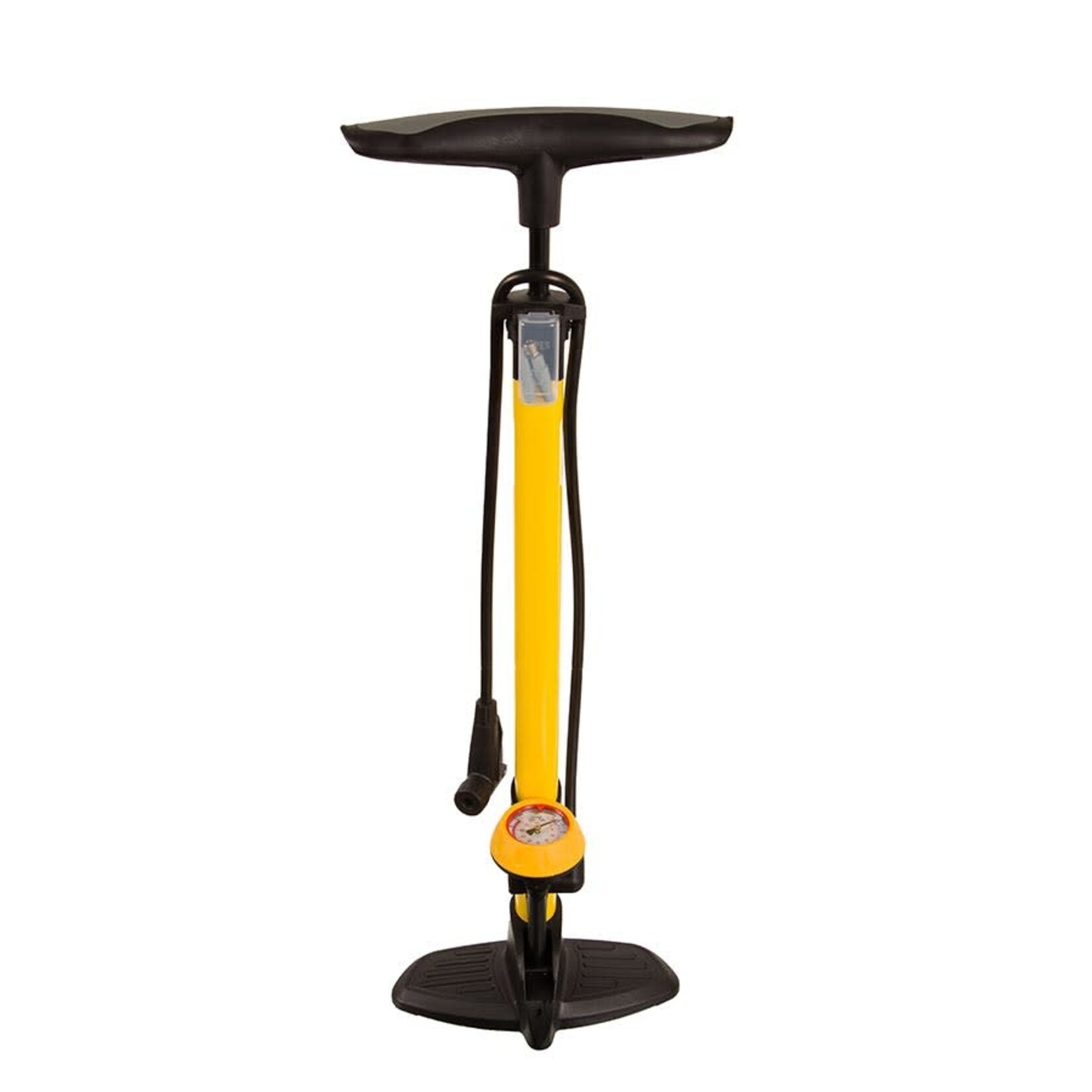 Evo Evo Floor Pump, AirPress Sport, Double Head, 160psi, Yel