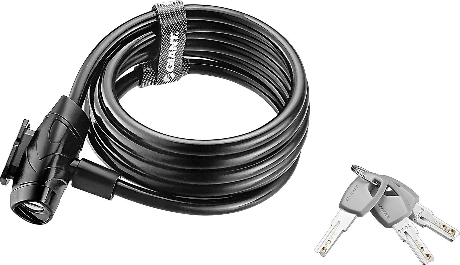 Giant Giant Bike Lock, Flex Key Cable, Blk TimeOut Sports Excellence