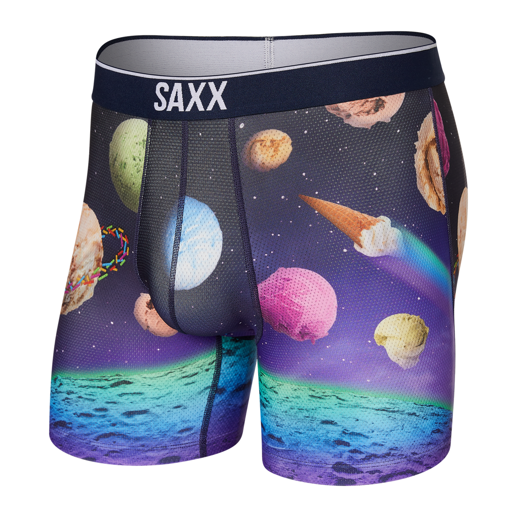 Saxx Saxx Underwear, Volt Boxer Brief, Mens PIC-Planet Ice Cream