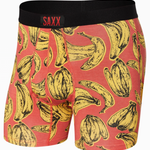 Saxx Saxx Underwear, Ultra Boxer Fly, Mens, MBR-Banana Bunch/Mystic Red