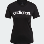 Adidas Adidas T-Shirt, Loungewear Essentials Slim Logo, Ladies