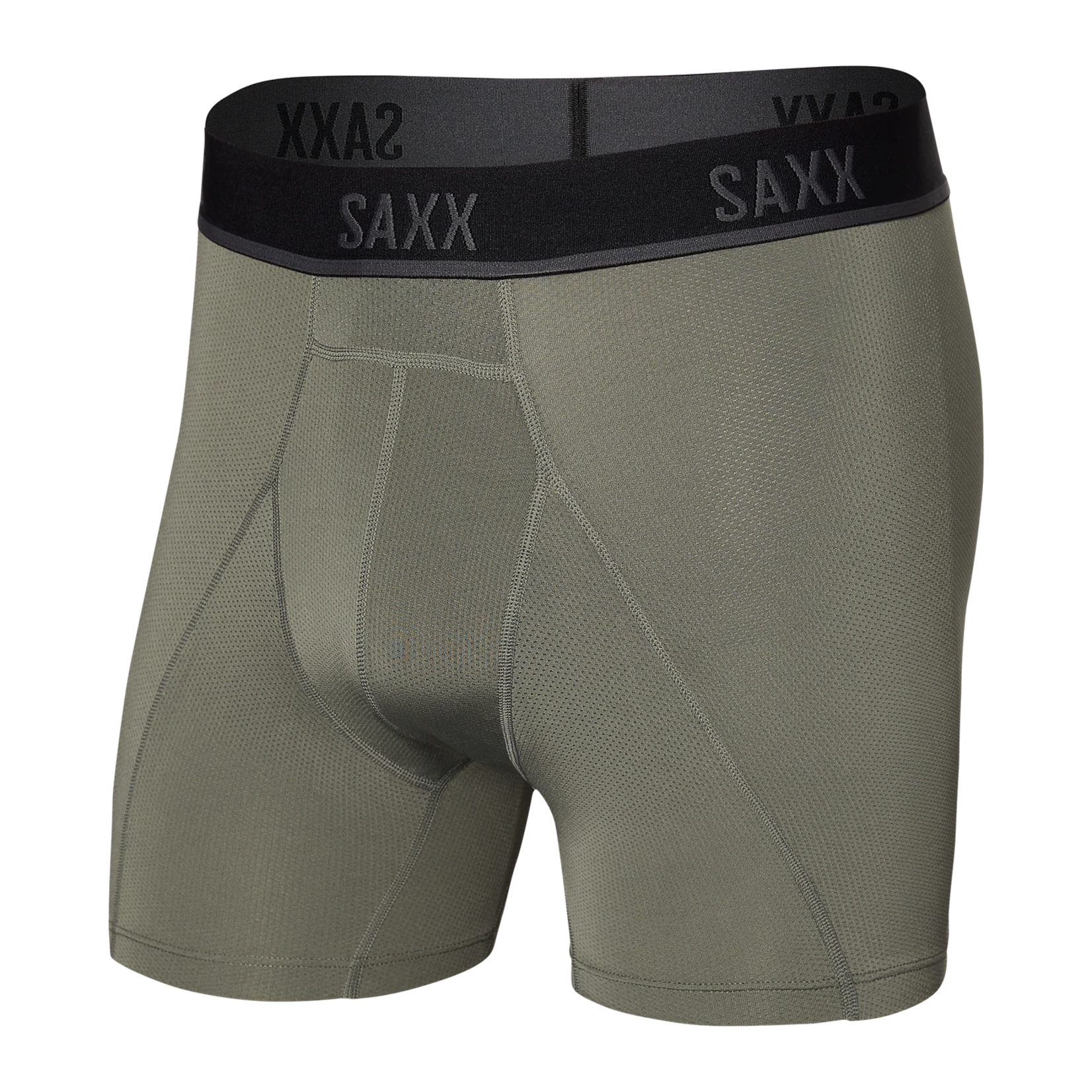 Saxx Saxx Underwear, Kinetic HD Boxer Brief, Mens, CGR-Cargo Gry