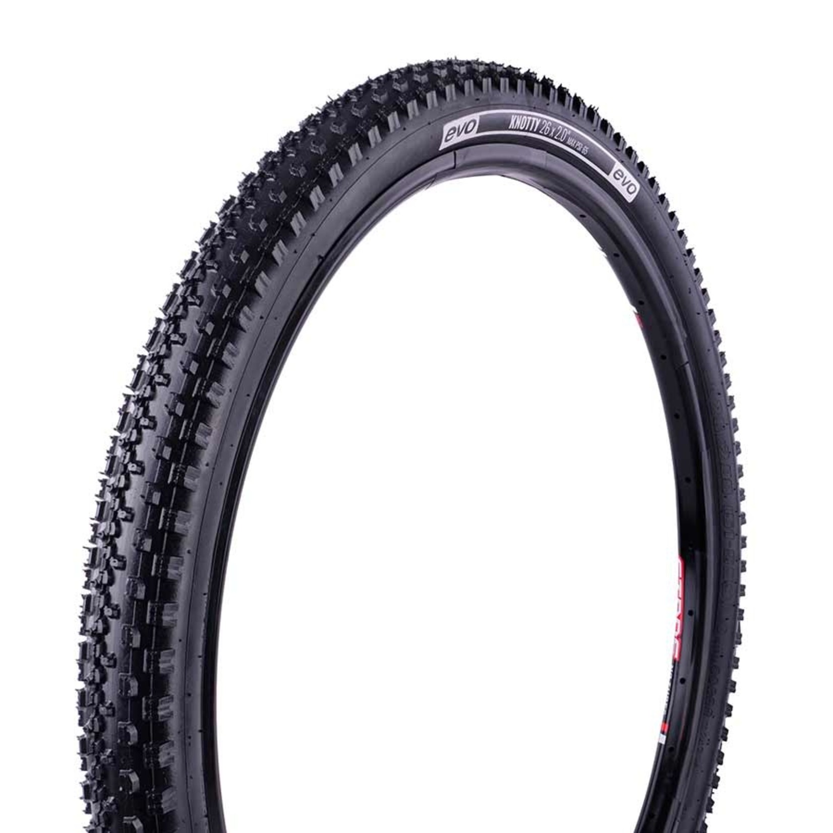 Evo Evo Bike Tire, Knotty, 27.5” X 2.10”, Wire, Clincher, Blk