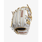 Wilson Wilson Baseball Glove, A1000, 11.75”, Reg, Infield, Fastpitch, Wht/Blonde