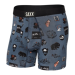 Saxx Saxx Underwear, Quest Boxer Brief Fly, Mens, FOS-Fossil