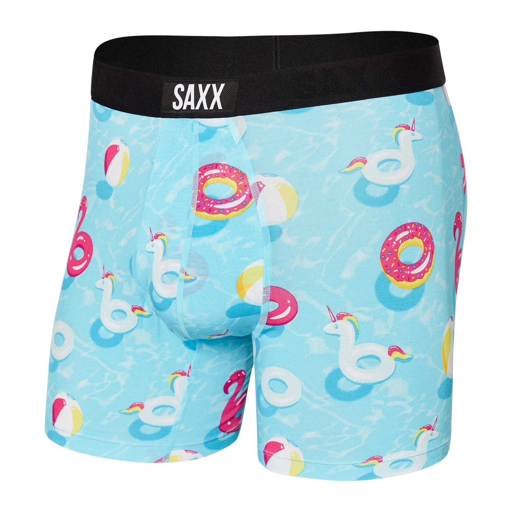 Saxx Saxx Underwear, Vibe Boxer Modern Fit, Mens, POB-Pool Party Blu