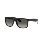 Ray-Ban Ray-Ban Sunglasses, Justin, Rubber Blk, Light Gry Gradient Dark Gry, 55