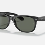 Ray-Ban Ray-Ban Sunglasses, New Wayfarer, Blk, Grn Polarized, 58