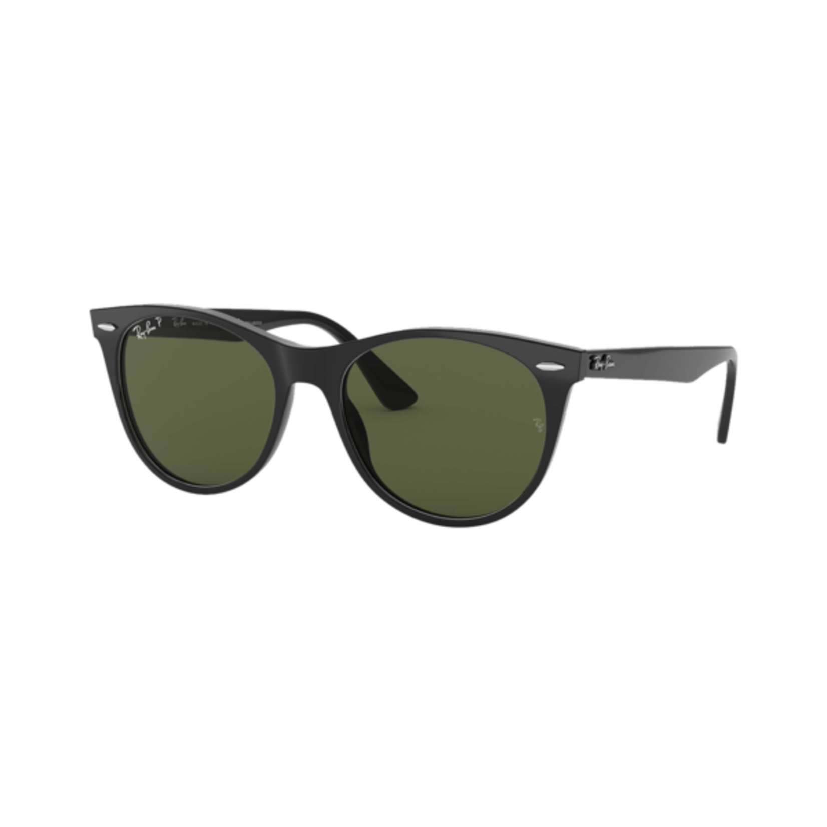 Ray-Ban Ray-Ban Sunglasses, Wayfarer II, Blk, G-15 Grn Polarized, 52