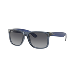 Ray-Ban Ray-Ban Sunglasses, Justin, Transparent Blu, Gry Gradient Polarized, 51
