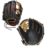 Wilson Wilson Baseball Glove, A700, 11.5”, Reg, Blk/Blonde/Red