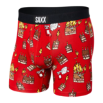 Saxx Saxx Underwear, Vibe Boxer Modern Fit, Mens, FUR-Fired Up/Red