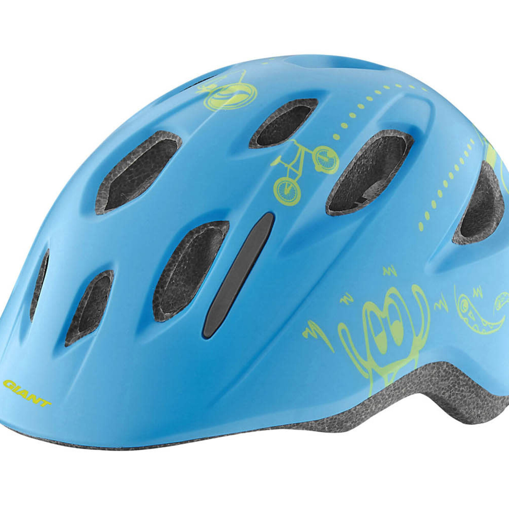 Giant Giant Bike Helmet, Holler, Blu, 46-51cm