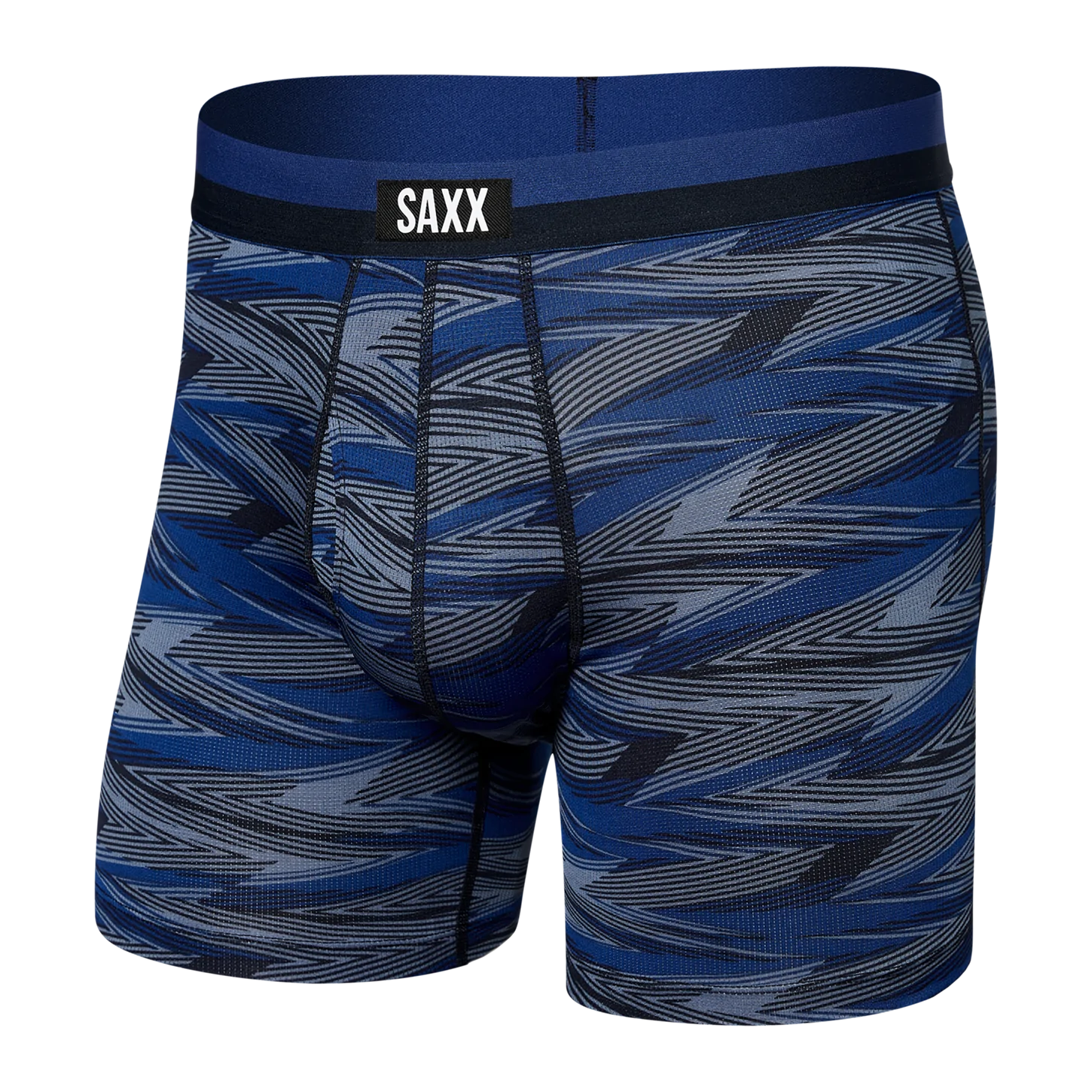 Saxx Saxx Underwear, Sport Mesh BB Fly, Mens, LSB-Lightning Stripe Blue -  Time-Out Sports Excellence