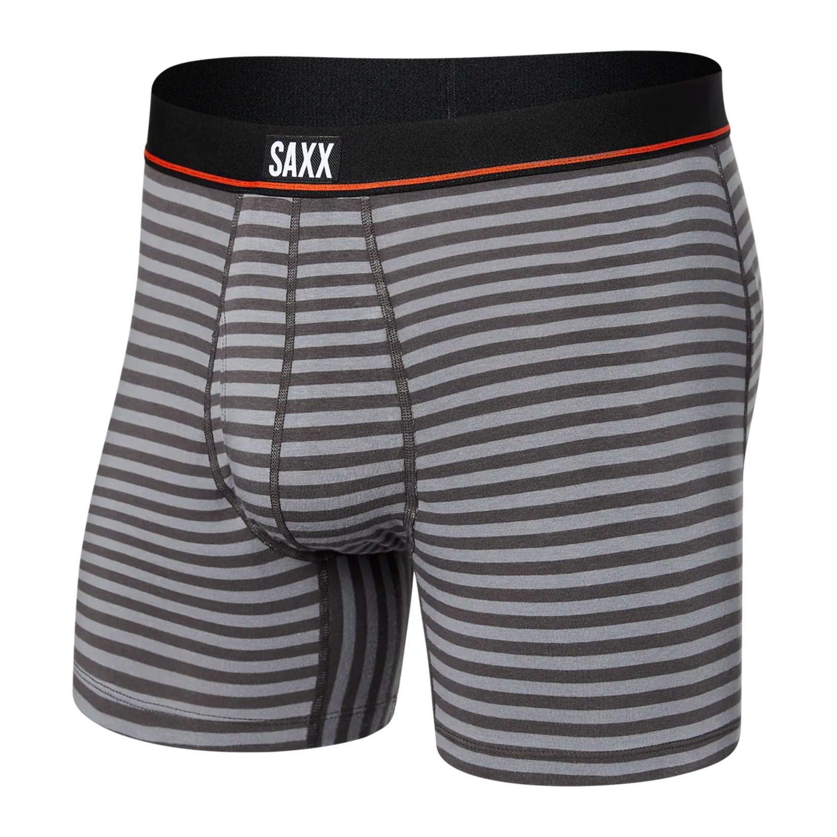 Saxx Saxx Underwear, Non-Stop Stretch Cotton BB, Mens, HSG-Hiker Stripe Grey