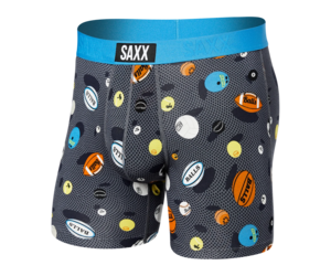 Saxx Saxx Underwear, Vibe Boxer Modern Fit, Mens, WBA-Balls To The Walls-Blk